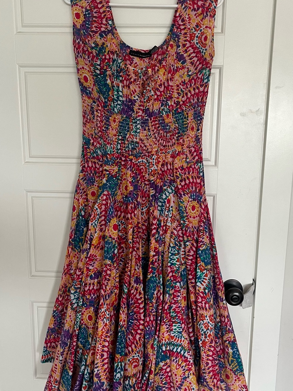 Womens Multicolor Floral Print Summer Dress